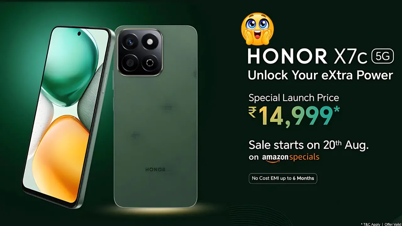 हर गरीब का सपना होगा पूरा – HONOR X7c 5G सिर्फ ₹1000 मासिक किश्त में