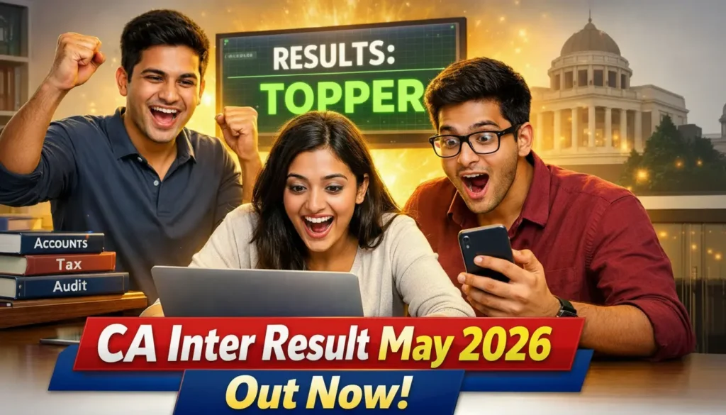 CA Inter Result Jan 2026 Out – Check ICAI Intermediate Result, Pass Percentage & Direct Link